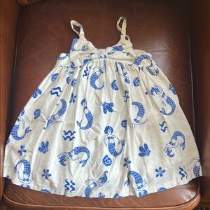 Old Navy Blue and White Mermaid Dress